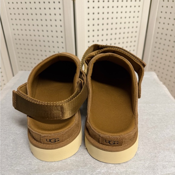 UGG Goldenstar Clog Womens 12 Chestnut Platform Shoes Warm Casual Clogs NWOB - Picture 10 of 13